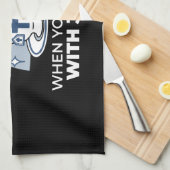 Trouwe Levende Kunst - Teacup met Kruis en Duif Theedoek (Quarter Fold)