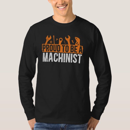 Trouwe Machinist Machine Operator Verspaning Mecha T-shirt (Voorkant)