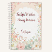 Trouwe Moeder, sterke vrouw gepersonaliseerd Notitieboek (Voorkant)