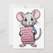 Trouwe Muisnotitie Kaart Notitiekaartje