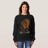 Trouwe Native American functietraining assistent Trui (Voorkant volledig)