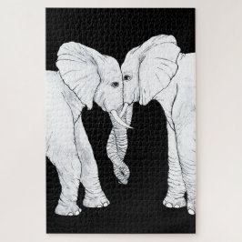 Trouwe Olifanten Legpuzzel