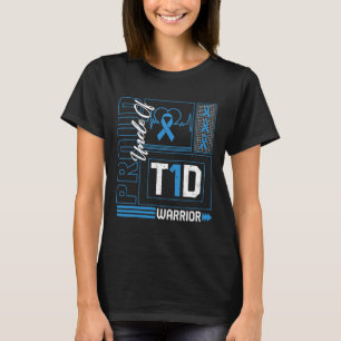 Trouwe Oom Van T1d Strijder Lint Diabetes Bewustzi T-shirt