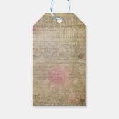 Trouwe Paris Ouderwetse Romantische Trouwfeest Bru Cadeaulabel (Achterkant)