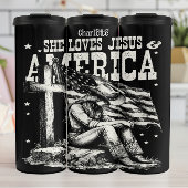 Trouwe Patriot: Jezus, Amerika, Cowgirl Thermosbeker