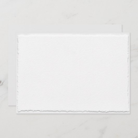 Trouwe rand bruiloft uitnodiging template (Voorkant / Achterkant)