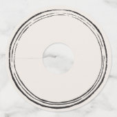 Trouwe Retro Boho Wijn Glas Labels (Voorkant)