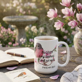 Trouwe Sereniteit: Psalmen 23:1 Vogel Mok