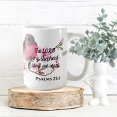 Trouwe Sereniteit: Psalmen 23:1 Vogel Mok