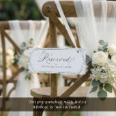 Trouwe Stoel Sage Bruidsfeest Gereserveerd Bord