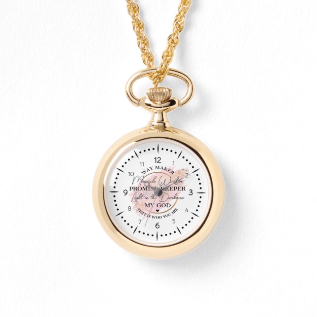 trouwe tijdopnemer hanger horloge (Voorkant)