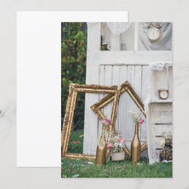 Trouwe uitnodiging in vintage stijl