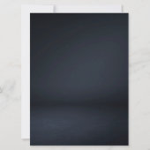 Trouwe uitnodiging met gouden swirl en platte afwe (Achterkant)