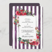 Trouwe Uitnodiging met Perzik Kleur (Voorkant / Achterkant)