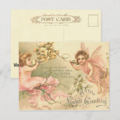 Trouwe Valentijn Flower Fairies Feestdagenkaart (Voorkant / Achterkant)