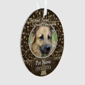 Trouwe Vriend Aangepaste Huisdier Condoleance Ornament (voorkant)