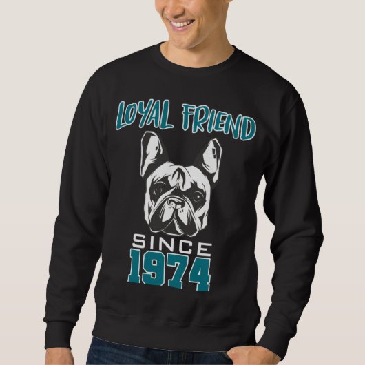 Trouwe vriend sinds 1974 trui (Voorkant)