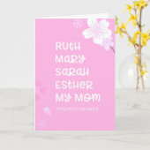 Trouwe Vrouwen Van De Bijbel Moederdagkaart Kaart (Gele Bloem)