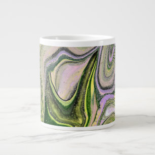 Trouwe Yours 1 Kosteloos Vorm Groene Abstracte Mok