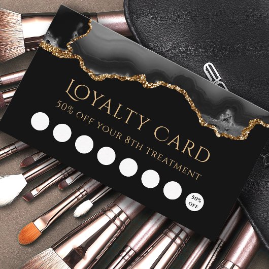 trouwe zwarte en goudmakerij visitekaartje