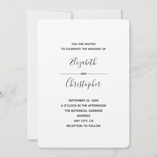 trouwelijke sjabloon 1b kaart (Voorkant)