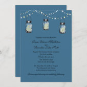 Trouwen - 3 hangende Mason Jars Kaart (Voorkant / Achterkant)