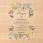 TROUWEN Acryl Uitnodigingen (Voorkant)