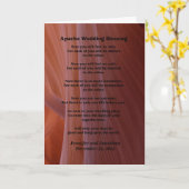 Trouwen Apache Blessing Feel No Rain Inside v2 Kaart (Gele Bloem)