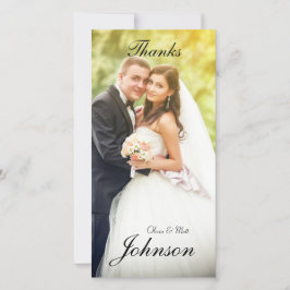 Trouwen Bedankt Fotokaart