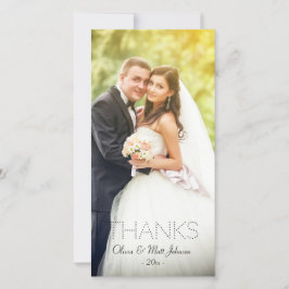 Trouwen Bedankt Fotokaart