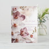 Trouwen bewaar de data save the date (Staand voorkant)