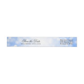 Trouwen Bewaar de datum Blue Glitter Lights (Individueel)