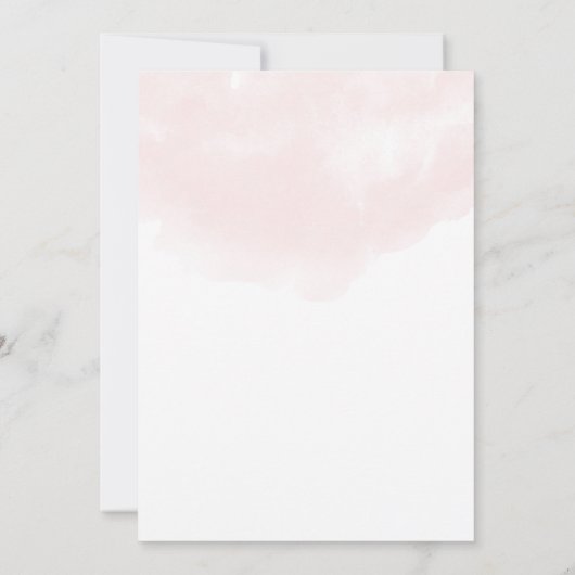 Trouwen Bewaar de datum | Blush en bloei Save The Date (Achterkant)