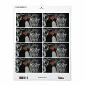 Trouwen Bewaar de datum bruiloft uitnodiging Etiket (Full Sheet)