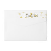 Trouwen Bewaar de datum Gouden Folie Glitter Light (Achterkant)