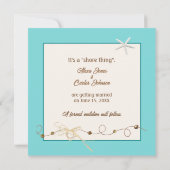 Trouwen Bewaar de datum met Starfish Save The Date (Achterkant)