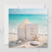 Trouwen Bewaar de datum met Starfish Save The Date (Voorkant)