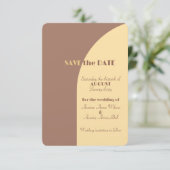 Trouwen Bewaar de datum Mocha Mousse Arched Save The Date (Staand voorkant)