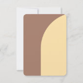 Trouwen Bewaar de datum Mocha Mousse Arched Save The Date (Achterkant)