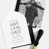 Trouwen Bewaar de datum Photo Arch Kaart