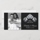 Trouwen Bewaar de datum Photocard Silver Jubileum Save The Date (Voorkant)
