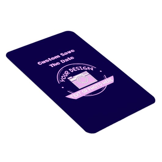 Trouwen Bewaar de datummagneet, aangepaste fotokoe Magneet (Rechterzijde)