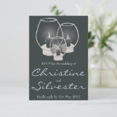 Trouwen bij kaarslicht, 3.5x5 RSVP Kaart (Staand voorkant)