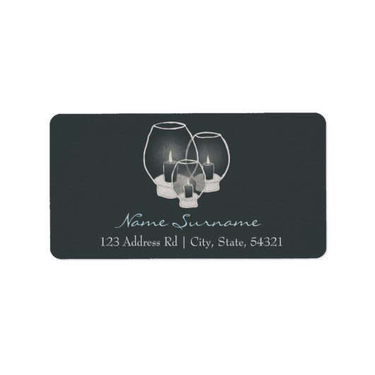 Trouwen bij kaarslicht, etiket (Voorkant)