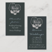 Trouwen bij kaarslicht, visitekaartje (Voorkant / Achterkant)