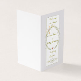 Trouwen  Bloemen Ornament Classic Kaart