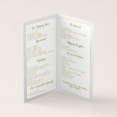 Trouwen Bloemen Ornament Classic Kaart (Binnen)