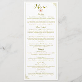 Trouwen  Bloemen Ornament Classic Menu