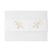 Trouwen  Bloemen Ornament Classic Uitnodigingen Wikkel (Achterkant Voorbeeld)