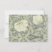 Trouwen  bloemen RSVP kaarten (Achterkant)